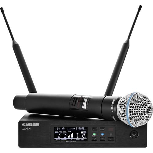 Shure QLXD24 B58 VHF Handheld Wireless Microphone System