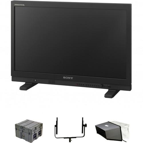 Sony PVMA250 25" Monitor with Hood, Case & Yoke Bundle