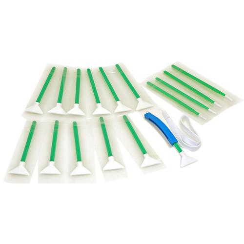 VisibleDust MXD-100 Green 1.6x Vswabs, Corner Swabs, and CurVswab Handles Set