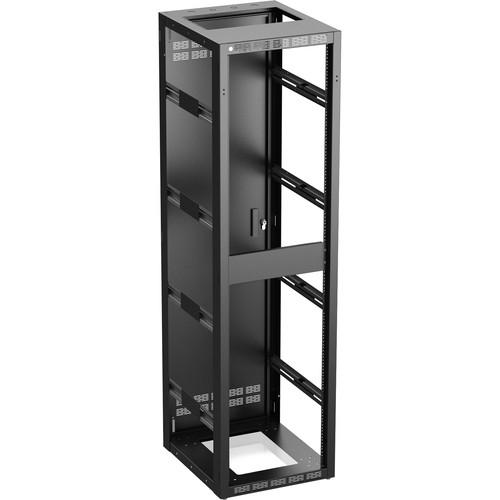 Atlas Sound 544-25 Stand Alone or Gangable Rack with Perforated Rear Door, 25" Depth
