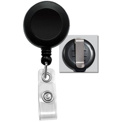 BRADY PEOPLE ID Badge Reel with Clear Vinyl Strap & Belt Clip
