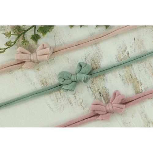 Custom Photo Props Cutie Mini Bow 3-Piece Headband Set for Baby Girls