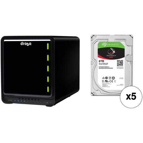 Drobo 5D3 30TB 5-Bay Thunderbolt 3 Enclosure Kit with Seagate NAS Drives