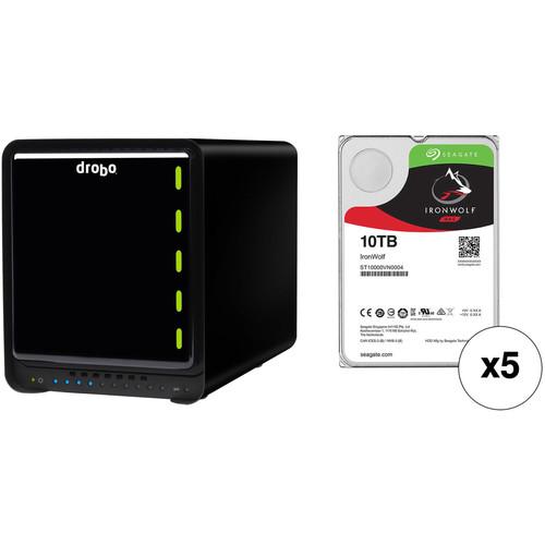 Drobo 5D3 50TB 5-Bay Thunderbolt 3 Enclosure Kit with Seagate NAS Drives