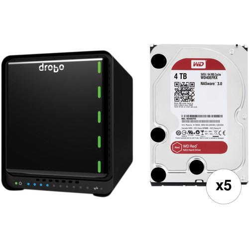 Drobo 5N2 20TB 5-Bay NAS Enclosure Kit with WD NAS Drives