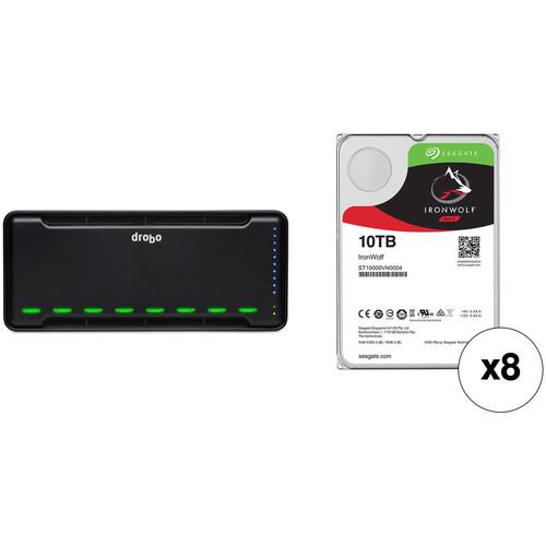 Drobo B810n 80TB 8-Bay NAS Enclosure Kit with Seagate NAS Drives