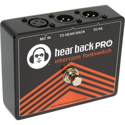 Hear Technologies PRO Intercom Footswitch Microphone A B Switch