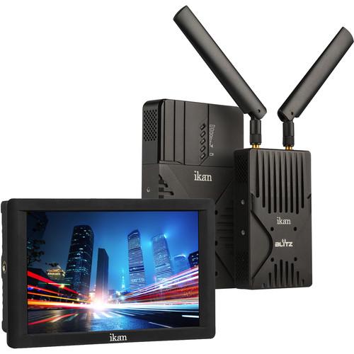ikan Blitz 400 Pro Wireless Uncompressed 3G-SDI HDMI Video Kit with DH7 HDMI On-Camera Field Monitor