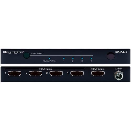 Key-Digital 4x1 4K HDMI Switcher