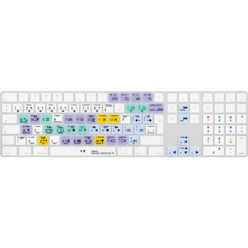 LogicKeyboard Blackmagic DaVinci Resolve 14 Cover for Apple Magic Keyboard with Numeric Keypad