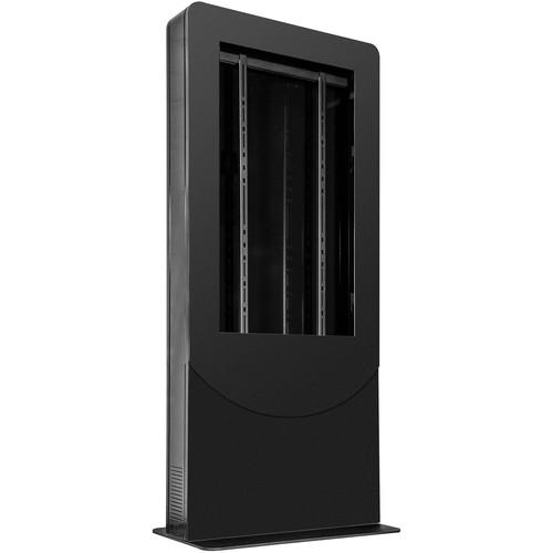 Peerless-AV Floor-Standing Back-to-Back 46" Portrait Kiosk for Up to 4" Deep Displays