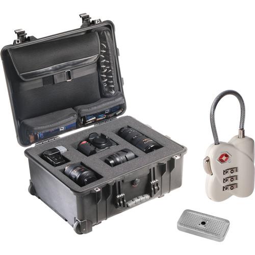 Pelican 1560LFC CS Case with Foam, 3-Dial TSA Lock, Desiccant Gel