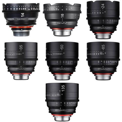 Rokinon Xeen 14, 16, 24, 35, 50, 85, 135mm Cine 7 Lens Bundle
