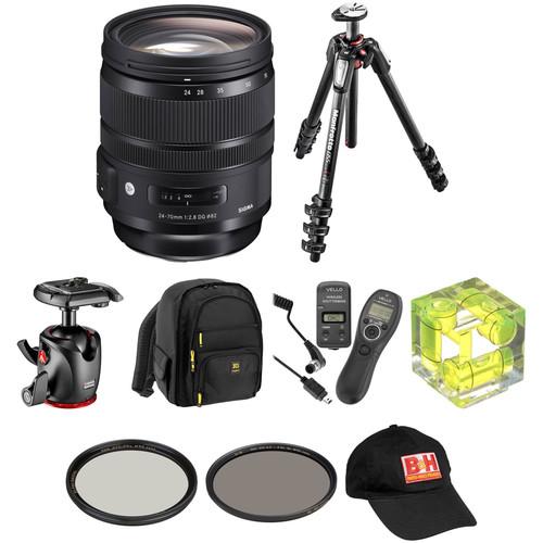 Sigma 24-70mm f 2.8 DG OS HSM Art Lens Landscape Kit for Nikon F
