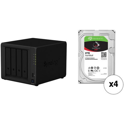 Synology DiskStation 32TB DS418play NAS Enclosure Kit with Seagate NAS Drives