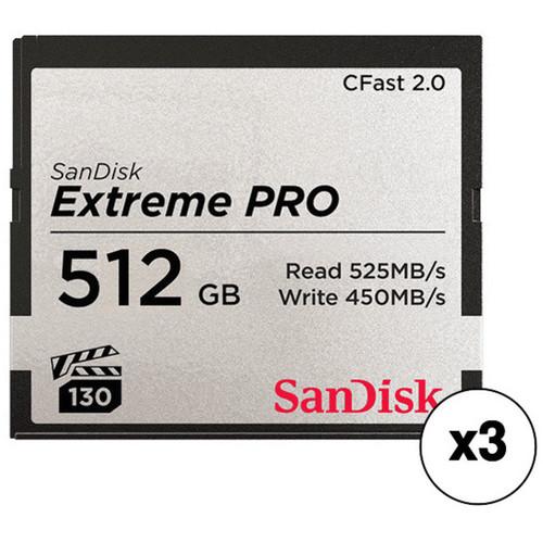 ARRI 512GB Extreme PRO CFast 2.0 Memory Card Kit