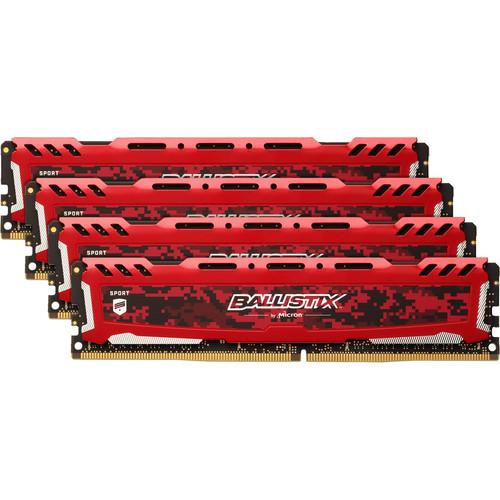 Ballistix 64GB Sport LT Series DDR4 3200 MHz DR UDIMM Memory Kit