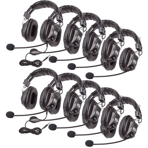 Califone 3068-Style Stereo Mono Switchable Headset with To Go Plug 10 Pack - Without Case