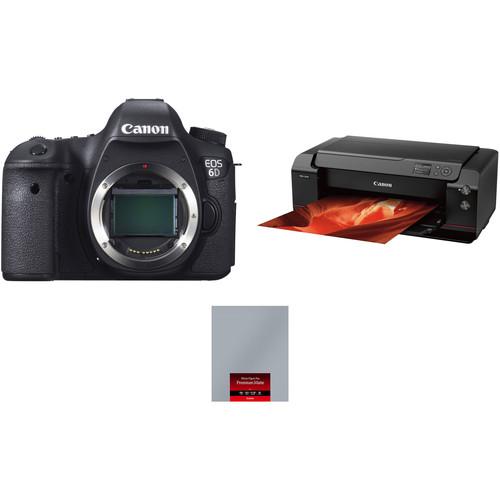 Canon EOS 6D Camera Body with PRO-1000 Inkjet Printer Kit