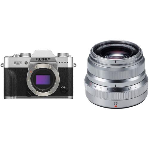 FUJIFILM X-T30 Mirrorless Digital Camera with 35mm f 2 Lens Kit