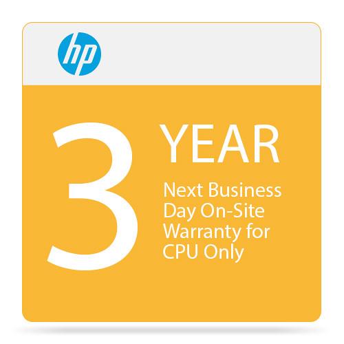 HP 3-Year Next Business Day Onsite Warranty for CPU Only