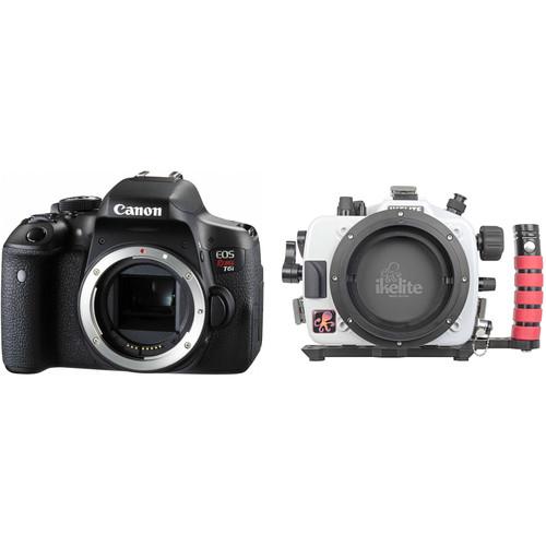 Ikelite Underwater Housing and Canon EOS Rebel T6i DSLR Camera Body Kit