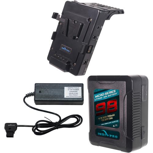 IndiPRO Tools Micro-Series 98Wh V-Mount Battery Kit for Sony PXW-FS7 Camera