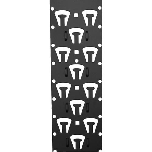 Lowell Manufacturing Cable Mgmt Vertical Bar, Lacer Strip, 4.75"W x 44U, 6-Pak