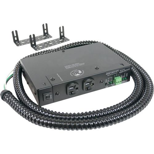 Lowell Manufacturing Compact Surge Suppressor-20A, 2 Outlets, Remote Power Control, Hardwired