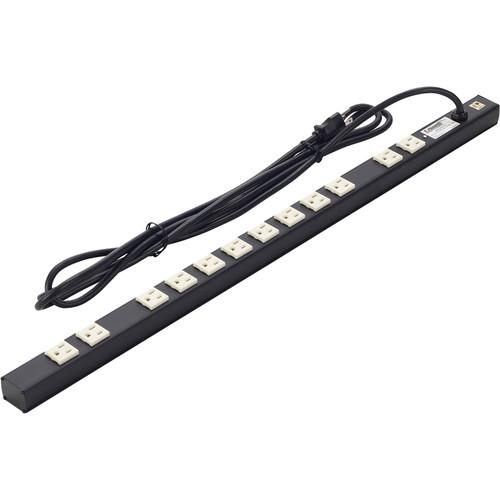 Lowell Manufacturing Power Strip-15A, 12 Outlets, 6