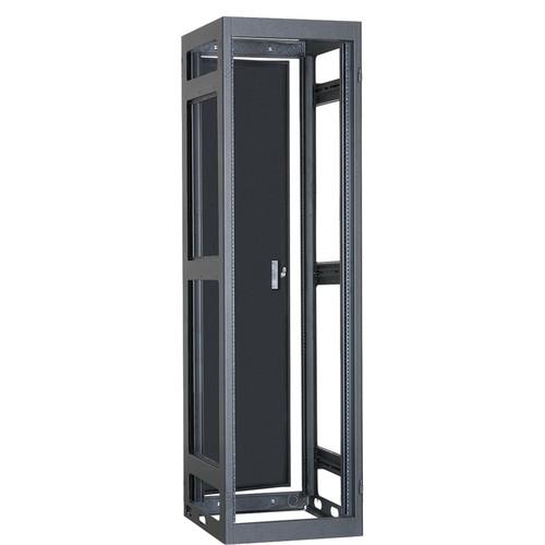 Lowell Manufacturing Rack-Narrow-Gangable-37U, 27"Deep, Rails, Rear Door