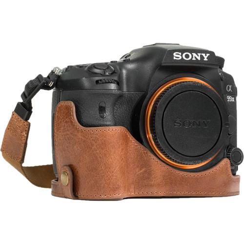 MegaGear Ever Ready Leather Half Case and Strap for Sony Alpha a99 II