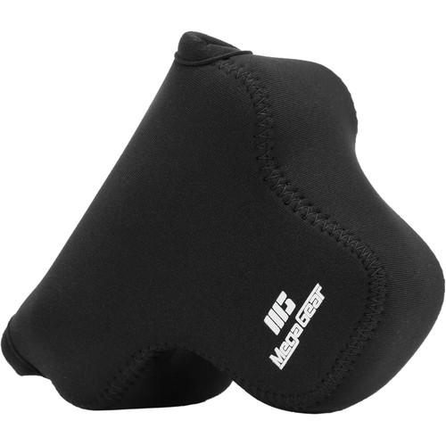 MegaGear Ultra-Light Neoprene Camera Case with Carabiner for Canon EOS M100 with 15-45mm