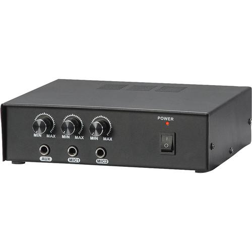 Pyle Home PMSA20 Compact 50W Power Amplifier with Built-In Mixer