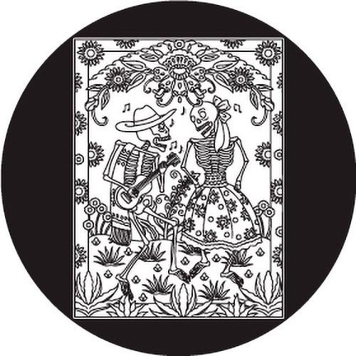 Rosco Day of the Dead Glass Gobo #82821 Dancing Couple