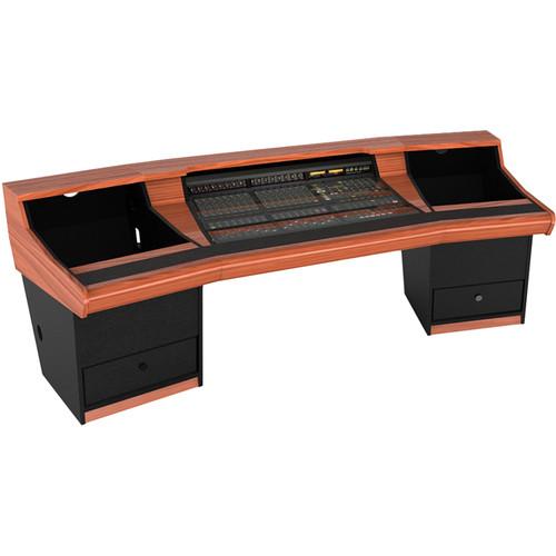 Zaor Matrix Angled Studio Desk with Dual 11 RU Rack Bays for SSL Matrix