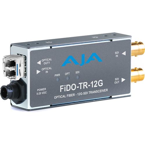 AJA 1-Channel 12G-SDI LC Single-Mode LC Fiber Transceiver