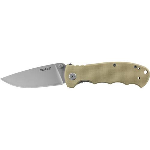 COAST DX356 Double-Lock Folding Knife with 3-Position Pocket Clip