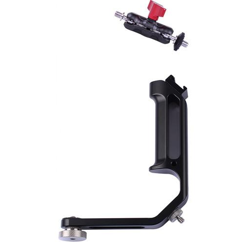 DigitalFoto Solution Limited Universal L Bracket Handle With Cold Shoe Mount For DJI Ronin-S Crane 2 Feiyu AK2000,4000 MOZA Air 2 Single Handle Gimbal