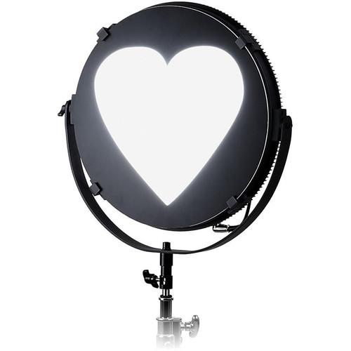FotodioX Heart Catchlight Mask for Pro FACTOR Jupiter Light