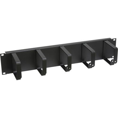Lowell Manufacturing Cable Management Panel-2U, Horizontal D-Rings