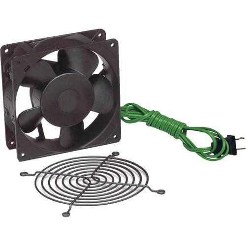 Lowell Manufacturing Fan Kit-Single 4.7" Whisper Fan, 50CFM, Fan Guard with Thermostat Cord