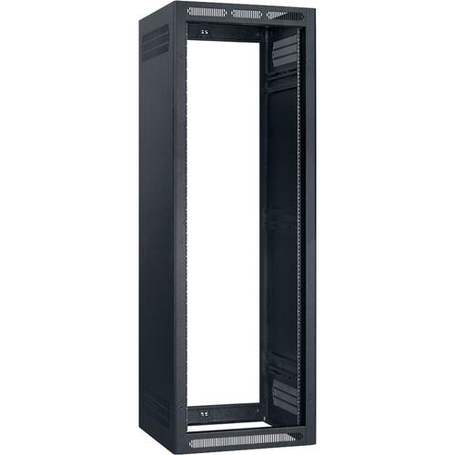 Lowell Manufacturing Rack-Enclosed-35U, 32" Deep, 2-Pair Adustable Rails, Less Rear Door