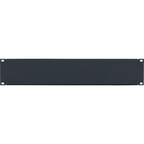 Lowell Manufacturing Rack Panel-Blank-2U, 16Ga Flanged Aluminum, 12-Pak