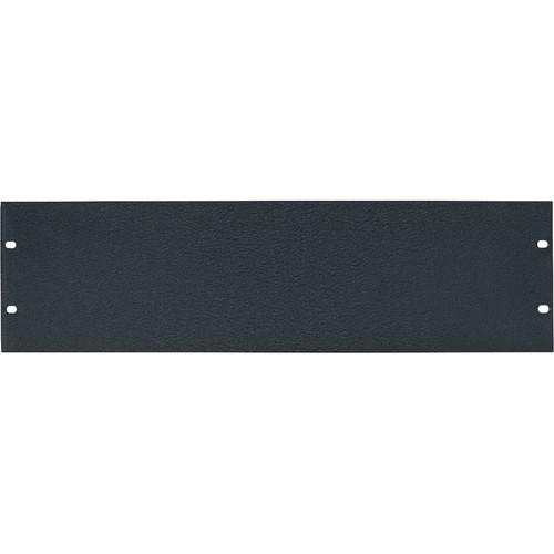 Lowell Manufacturing Rack Panel-Blank-3U, 1 8In Flat Aluminum, 6-Pak