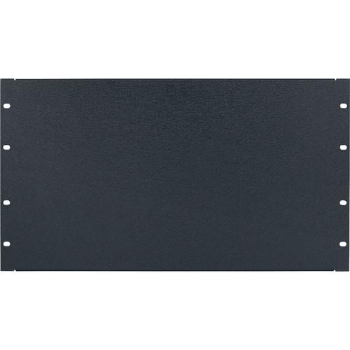 Lowell Manufacturing Rack Panel-Blank-6U, 16Ga Flanged Aluminum