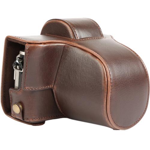 MegaGear MG918 Ever Ready Leather Case with Bottom Opening for Olympus PEN E-PL8