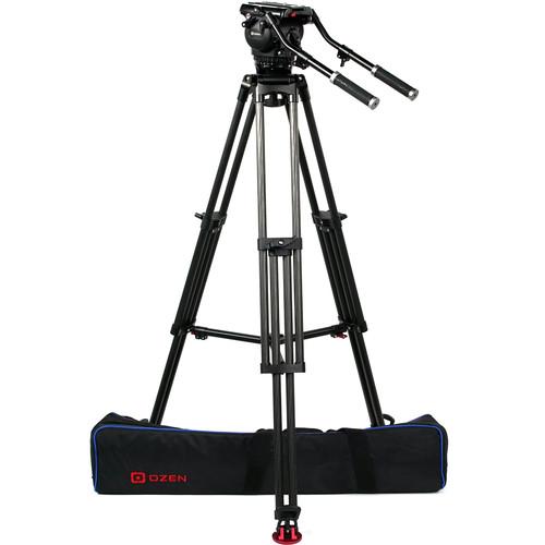 OZEN 100CF1HD 100mm Carbon Fiber Tripod & Agile 18S Fluid Head System