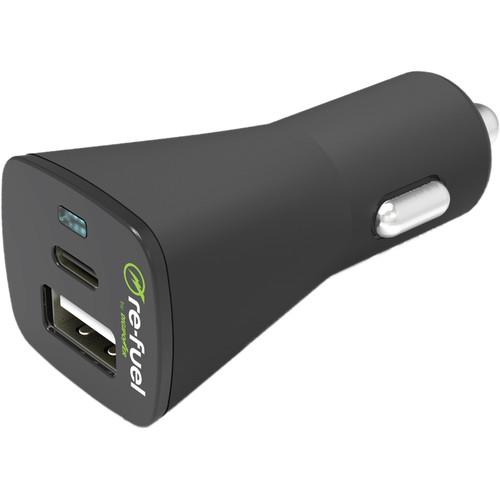 Re-Fuel Dual USB Type-A & Type-C Car Charger