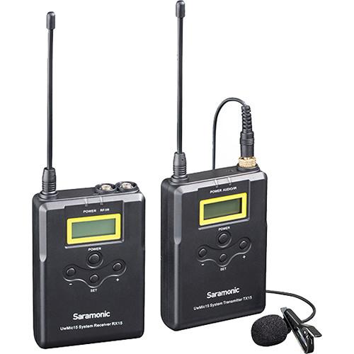 Saramonic UwMic15 UHF Wireless Lavalier Microphone System